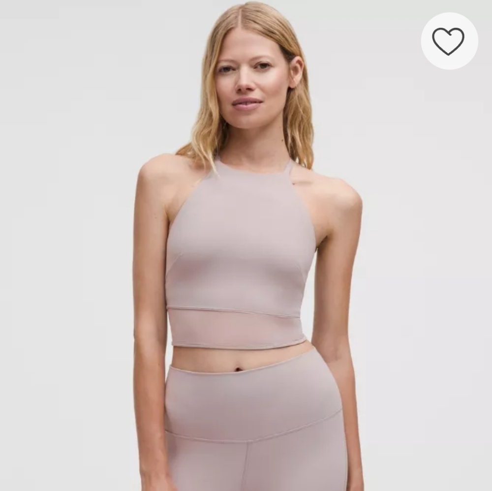 NWT lululemon Nulu High-Neck Mesh-Hem Tank Top, Medium